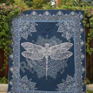 Dragonfly Quilt Blanket DHC13122611VT , 50 x 60 Inch, Quilt Bed Set
