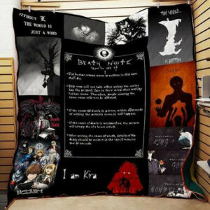 Death Note Quilt Blanket P170  Size Single, Twin, Full, Queen, King, Super King