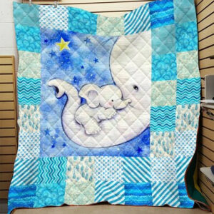 Elephant 3d Printing Quilt Blanket Pm-Qvk1003  Size Single, Twin, Full, Queen, King, Super King