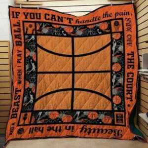 Basketball 3d Quilt Blanket D1401 83o38  Size Single, Twin, Full, Queen, King, Super King