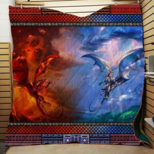 Dragon Washable Handmade Quilt Blanket 2611-01  Size Single, Twin, Full, Queen, King, Super King
