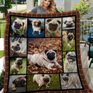 Pug Go With Me Everyday Quilt Blanket DHC0201201227TD , 50 x 60 Inch, Quilt Bed Set