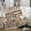 Beautiful Dog Quilt Blanket  Size Single, Twin, Full, Queen, King, Super King