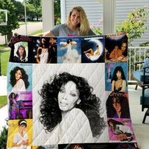 Donna Summer Quilt Blanket  Size Single, Twin, Full, Queen, King, Super King