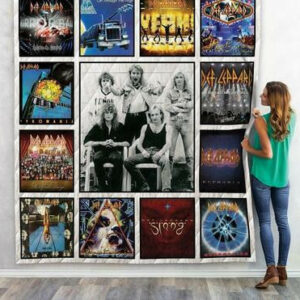 Def Leppard Album 1 Quilt Blanket  Size Single, Twin, Full, Queen, King, Super King