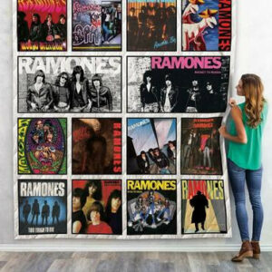 Ramones Quilt Blanket For Fans 02  Size Single, Twin, Full, Queen, King, Super King