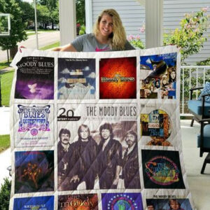 The Moody Blues Complication Albums Quilt Blanket 01  Size Single, Twin, Full, Queen, King, Super King