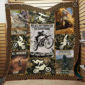 Dirt Bikes Quilt Blanket J1401 83o31  Size Single, Twin, Full, Queen, King, Super King