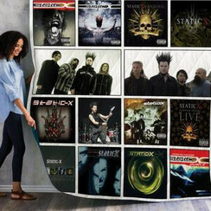 Static-X Albums Quilt Blanket 01  Size Single, Twin, Full, Queen, King, Super King