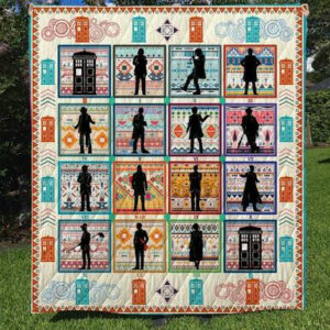 Doctor Who Collection 3d Quilt Blanket  Size Single, Twin, Full, Queen, King, Super King