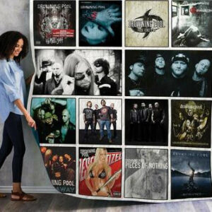 Drowning Pool Albums Quilt Blanket 01  Size Single, Twin, Full, Queen, King, Super King