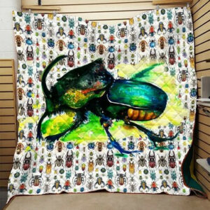 Elephant Beetle 3d Quilt Blanket Ttd-Qht0019  Size Single, Twin, Full, Queen, King, Super King
