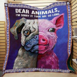 Proud To Be Vegan 3d Quilt Blanket Hd69  Size Single, Twin, Full, Queen, King, Super King