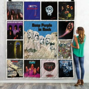 Deep Purple Quilt Blanket For Fans 02  Size Single, Twin, Full, Queen, King, Super King