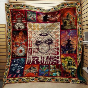 Drummer Quilt Blanket N2701 84o02  Size Single, Twin, Full, Queen, King, Super King