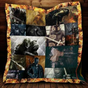 Dark Knight Wearing Steel Armor Quilt Blanket D242  Size Single, Twin, Full, Queen, King, Super King