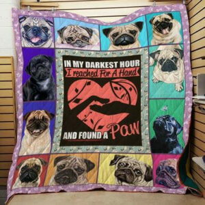 Pug Lovers – Quilt Blanket  Size Single, Twin, Full, Queen, King, Super King