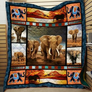 Elephant 3d Printing Quilt Blanket Ttd-Qht0009  Size Single, Twin, Full, Queen, King, Super King