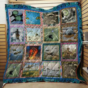 Paratrooper Is The Best 3d Quilt Blanket  Size Single, Twin, Full, Queen, King, Super King