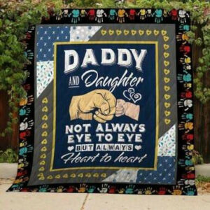 Daddy And Daughter Quilt Blanket Th191  Size Single, Twin, Full, Queen, King, Super King