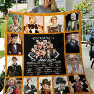 Doctor Who 56Th Aniversary Quilt Blanket ��� Limited Quilt Blanket Size Single, Twin, Full, Queen, King, Super King