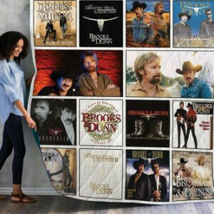 Brooks  Dunn Albums Quilt Blanket 03  Size Single, Twin, Full, Queen, King, Super King