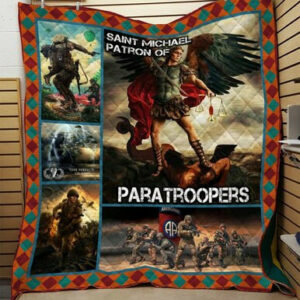 Paratroopers 3d Printing Quilt Blanket Ntp-Qvk0012  Size Single, Twin, Full, Queen, King, Super King