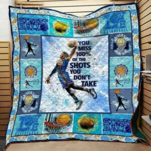 Basketball Quilt Blanket 1119-4 Kn-To  Size Single, Twin, Full, Queen, King, Super King