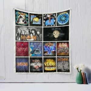 Def Leppard Two Quilt Blanket  Size Single, Twin, Full, Queen, King, Super King