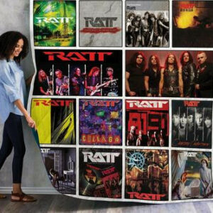 Ratt Albums Quilt Blanket 01  Size Single, Twin, Full, Queen, King, Super King