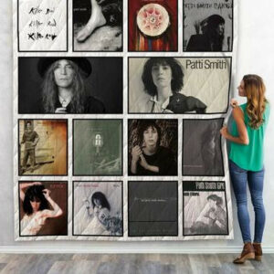 Patti Smith Albums Quilt Blanket 02  Size Single, Twin, Full, Queen, King, Super King