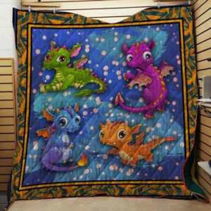 Dragon Quilt Blanket Bfeb-02  Size Single, Twin, Full, Queen, King, Super King