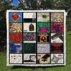 Peter Gabriel Singles Quilt Blanket  Size Single, Twin, Full, Queen, King, Super King