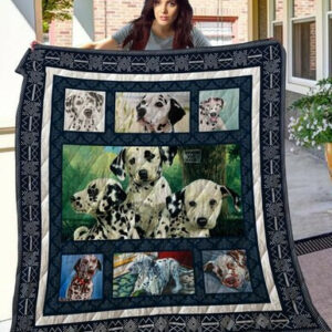 Dalmatian Quilt Blanket Thqd50001  Size Single, Twin, Full, Queen, King, Super King