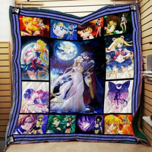 Pretty Soldier Sailor Moon Quilt blanket  Size Single, Twin, Full, Queen, King, Super King