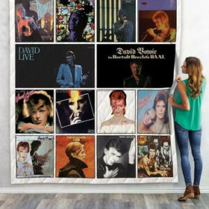 David Bowie Album Quilt Blanket 02  Size Single, Twin, Full, Queen, King, Super King