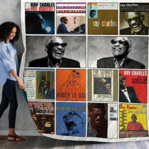 Ray Charles Albums Quilt Blanket 01  Size Single, Twin, Full, Queen, King, Super King