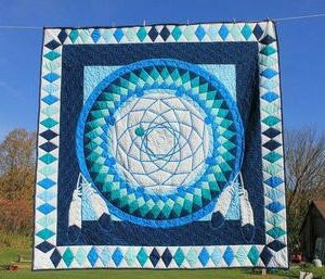 Dreamcatcher Fabric 3d Quilt Blanket  Size Single, Twin, Full, Queen, King, Super King