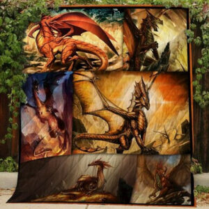 Dragons Quilt Blanket Bfeb-2  Size Single, Twin, Full, Queen, King, Super King