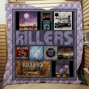 The Killers Album Collections Quilt Blanket  Size Single, Twin, Full, Queen, King, Super King