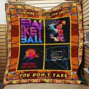 Basketball 3d Quilt Blanket D1102 85o37  Size Single, Twin, Full, Queen, King, Super King
