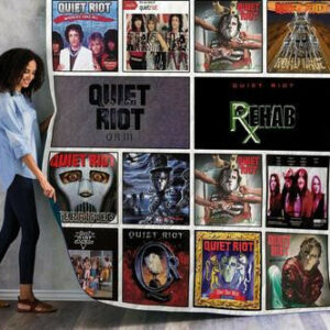 Quiet Riot Albums Quilt Blanket 01  Size Single, Twin, Full, Queen, King, Super King
