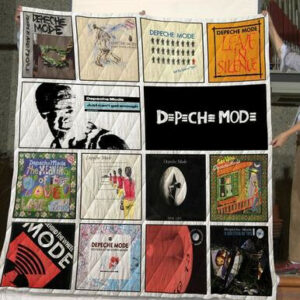 Depeche Mode Quilt Blanket 02  Size Single, Twin, Full, Queen, King, Super King