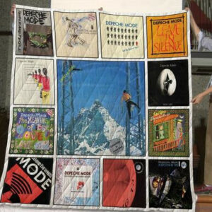 Depeche Mode Quilt Blanket 01  Size Single, Twin, Full, Queen, King, Super King