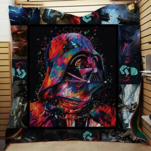 Darth Vader Star Wars Fabric Quilt Blanket  Size Single, Twin, Full, Queen, King, Super King   , Star Wars Quilt Blanket
