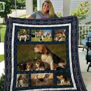 Beagle Quilt Blanket Qui25005  Size Single, Twin, Full, Queen, King, Super King