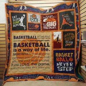 Basketball 3d Quilt Blanket J1406 83o33  Size Single, Twin, Full, Queen, King, Super King