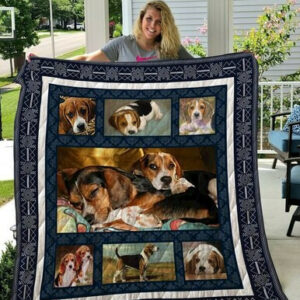 Beagle Quilt Blanket Qui25002  Size Single, Twin, Full, Queen, King, Super King