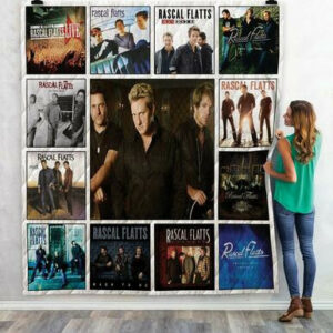 Rascal Flatts Albums Quilt Blanket 02  Size Single, Twin, Full, Queen, King, Super King