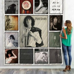 Patti Smith Albums Quilt Blanket 01  Size Single, Twin, Full, Queen, King, Super King
